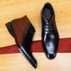 Men's Bi-color Martin Boots for Business in Cow Leather - Stylish, Durable, Warm, Anti-Skid Sole - Sizes 37-46 - Elegant Packaged Box