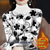 Women's Fleece-Lined Turtleneck Shirt - Cozy Winter Fashion