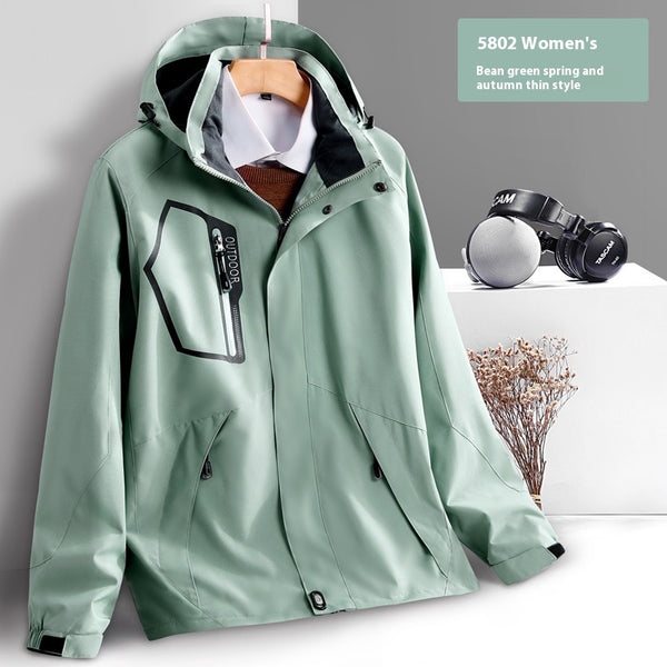 Lightweight Waterproof Shell Jacket for Outdoor Activities - Unisex - M to 5XL