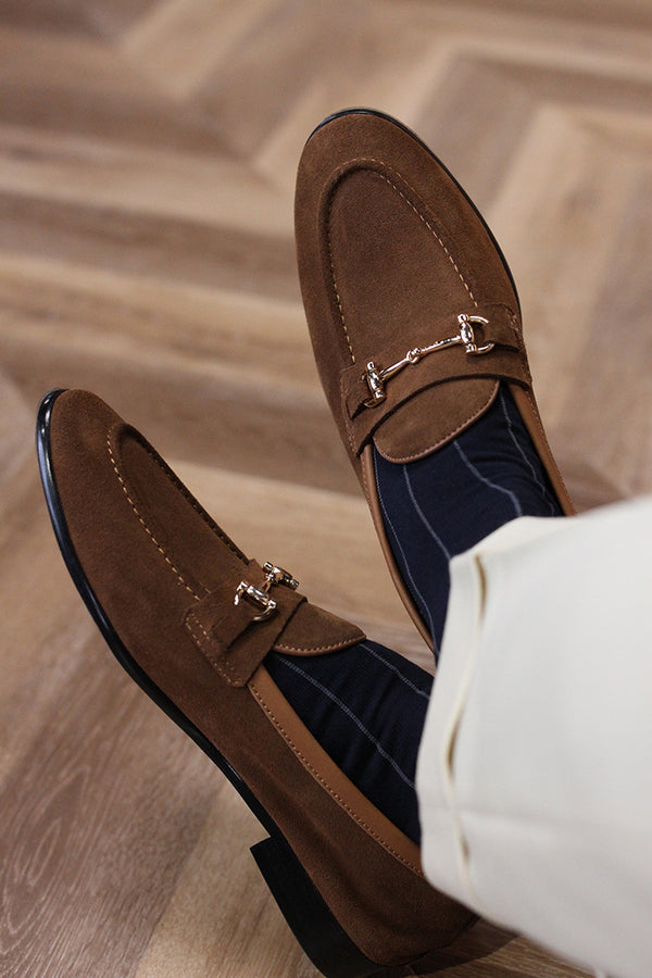 British Style Men's Slip-On Shoes with Comfortable Sole