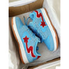 Chic Color-Block Casual Sneakers in Trendy Blue - Women's Low Top Shoes