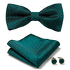 Elegant 3-Pc Floral Bow Tie Set for Men's Formal Wear