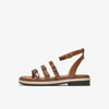 Chic Retro-Styled Women's Chunky Heel Sandals in Premium Cowhide - Stylish, Comfortable, and Durable Footwear