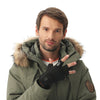 Heated Half Finger Gloves with Charging Support - USB-Charged Comfort Gear for Winter - Innovative and Warm Smart Gloves (Pair)