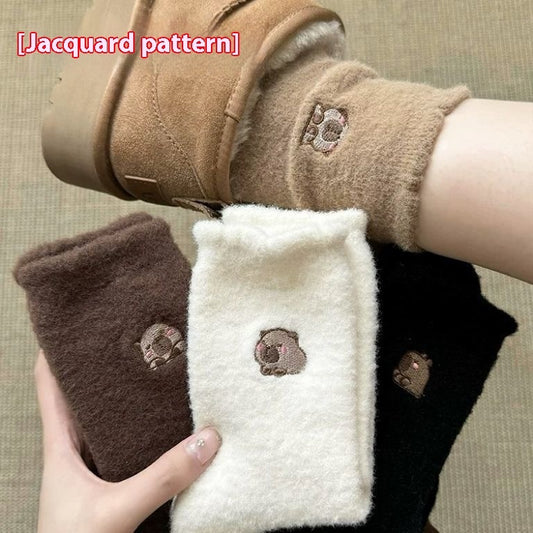 Two Women's Autumn And Winter Tube Socks