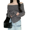 Cozy Off-Shoulder Women's Sweater in 4 Colors - Winter Fashion Pullover for Women
