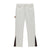 Stylish Leather & Twill Straight-leg Cargo Trousers - Casual Men's Fashion - Versatile Colors - Urban Style