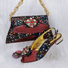 Elegant Rhinestone Accessories Set in Blue for Shoes and Bags