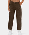 Women's High-Waist Solid Color Casual Pants - Stylish straight trousers for women in trendy solid colors. Comfortable and chic.