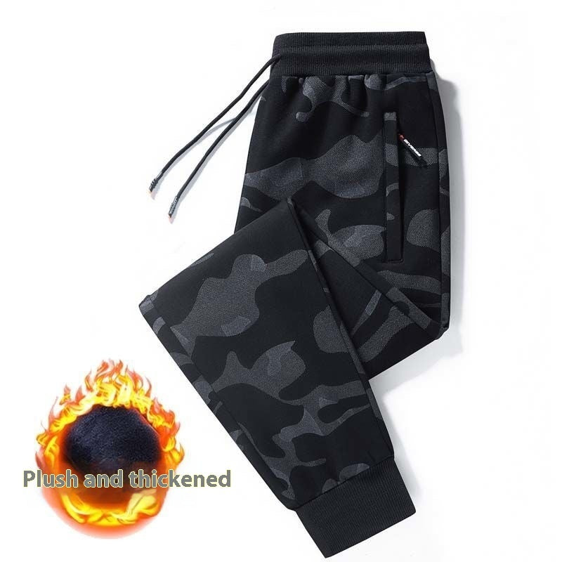 Men's Autumn Winter Cotton Men's Casual Pants Plus-sized Ankle Banded Pants