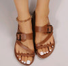 Plus Size Woven Strap Flat Slippers for Women - Elegant Hollow Buckle Design - Breathable Imitation Leather Lining - Black, White, Brown - Fashionable & Versatile - US Sizes 36-42