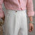 Mr Lusan's Italian Linen Summer Pants for Men - Solid color, high waist, lightweight trousers - Ideal for summer fashion.