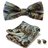 Elegant 3-Pc Floral Bow Tie Set for Men's Formal Wear