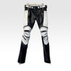 Slim-fit Black Sheepskin Leather Zip Trousers for Men - Avant Garde Style - Available in S, M, L, XL - Youth Pop Fashion