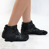 Premium Black Five-Toed Athletic Sneakers with Microfiber Upper and Rubber Sole, Men's Outdoor Shoes