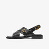 Elegant Cross Strap Flat Sandals - Comfortable Women's Summer Shoes