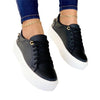 Trendy Women's Casual Sneakers in Assorted Colors - Comfortable low top design with PU material for all-day wear.