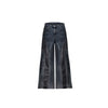 Vintage Loose Jeans with Distressed Look, Men's Retro Denim Fashion, Loose Fit Straight Cut Jeans in Blue