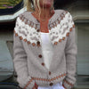 Stylish Winter Totem Cardigan Sweater - Long Sleeve, Warm, Women's - Multiple Sizes, Polyester Fiber - 14 Color Options - Medium Length