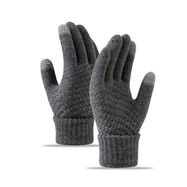 Windproof Fleece-Lined Cycling Gloves for Cold Weather