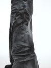 Vintage Loose Distressed Jeans, Cotton Polyester Blend Straight Leg Retro Style, Men's M L XL Fashion Denim