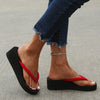 Thick-Soled Black Flip Flops for Women and Couples, Korean Style Slip-On Sandals