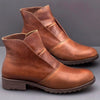 Women's Martin Leather Boots in Red, Brown & Khaki - High Heeled & Casual Fashion Footwear for Women - Sizes 35 to 43