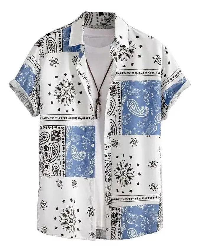 Men's Casual Creative Printed Hawaiian Shirt