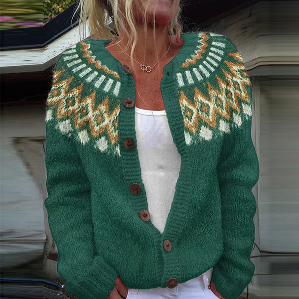 Stylish Warm Single-breasted Winter Totem Cardigan Sweater