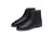 Stylish Men's Martin Boots - Height Boost, Leather High-Top, Black