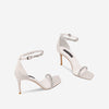 Women's Luxury Rhinestone Sandals, High Heel, Elegant Black & White Footwear