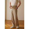 Men's Straight-Cut Casual Long Pants in Apricot - Lightweight & Stylish Blend of Polyester & Spandex - Sizes 28 to 36 - Fashion Forward & Versatile