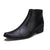 Korean Style Men's Leather Boots in Classic Black and Rich Brown Leather - Comfortable Martin Boots for Men - Sizes 37-44