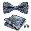 Elegant 3-Pc Floral Bow Tie Set for Men's Formal Wear
