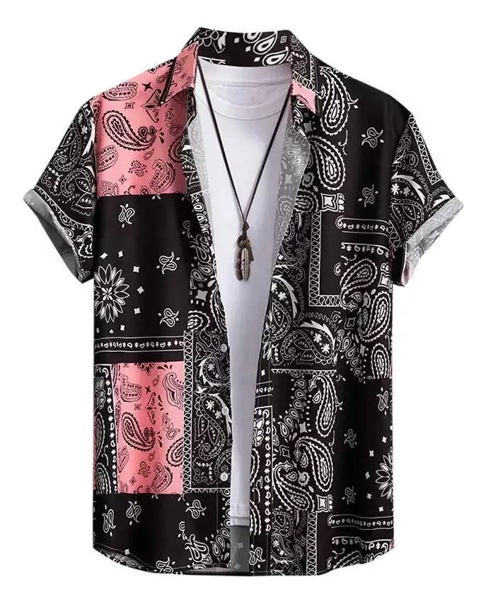 Men's Casual Creative Printed Hawaiian Shirt