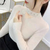 Stylish Lace Collar Rhinestone Pullover Sweater in 5 Colors: Elegant & Comfortable Nylon Sweater with Sparkling Rhinestones | Women's Fashion