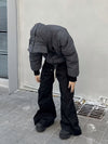 Men's Black Wide-Leg Cotton Trousers for Style and Comfort