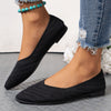 Women's Breathable Flat Pointed Toe Shoes in Black- Versatile & Comfortable All-Season Flats for Women - Korean Style Fashion Statement