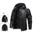 Men's Winter Leather Coat with Fleece Lining in Black - Men's Outerwear SEO Image