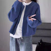 Classy Thick Wool Cardigan, Women's Zippered Sweater, Winter Fashion in Variety of Colors.