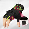 LED Illuminated Fingerless Outdoor Adventure Gloves - Ideal for men and women in various outdoor activities. Features integrated LED flashlights for enhanced visibility. Available in S-XXL, black and green.