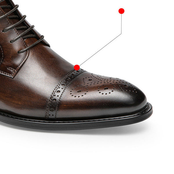 Classic Men's Leather Chelsea Boots for Business Attire - Anti-Skid, Breathable, Comfortable, Size 37-44 Men's Boots.