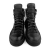 Men's Korean Canvas High-Top Sneakers in Ninja Black & White - Comfortable, Handmade, Trendy Shoes for Men's Fashion.