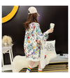 Luxurious Velvet-Lined Floral Print Hoodie in Black for Women, Elegant and Cozy Plus Size Pullover with Hood for Stylish Comfort.