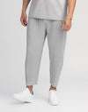Men's Drawstring Trousers - Comfort-Fit, Quick-Drying, Wrinkle-Resistant - White-Grey and Black - Asian Sizes - Casual Style