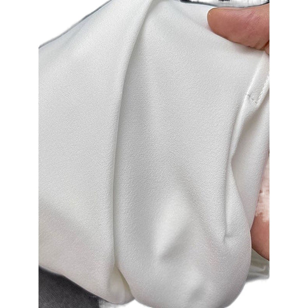 French Waist Slim Fit Blouse in Black or White - Professional Office Style Top with Body-Flattering Fit