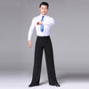 Men's Modern Chinese Style Dance Pants with Guardian Design | Latin & Ballroom | Stylish & Secure Fit | Various Sizes | Polyester Blend