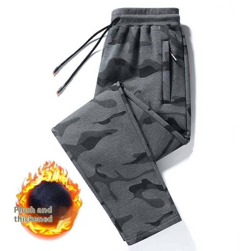 Men's Autumn Winter Cotton Men's Casual Pants Plus-sized Ankle Banded Pants