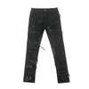 Fashionable Distressed Denim Jeans in Blue, Mid-waisted High Street Style with Tassels - Sizes 1-6. Premium-quality urban chic.