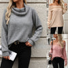 Women's Versatile Loose Sweater - Chic, Comfortable Pullover Sweater - Gray, Apricot, Pink - Ideal for Daily Wear